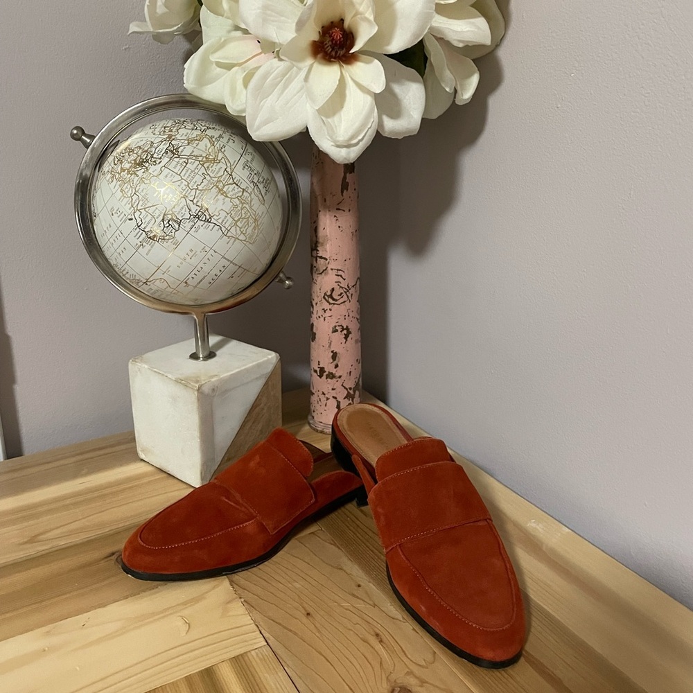 Halogen Burnt Orange Loafers